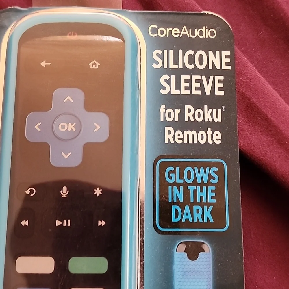 CoreAudio Blue Silicone Sleeve for Roku Remote